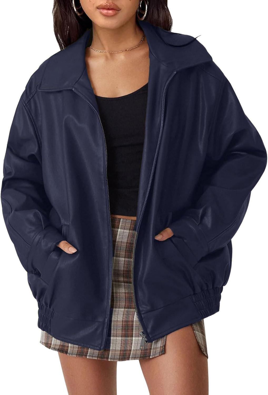 Oversized Leather Jackets for Women - Stylish Fall Fashion