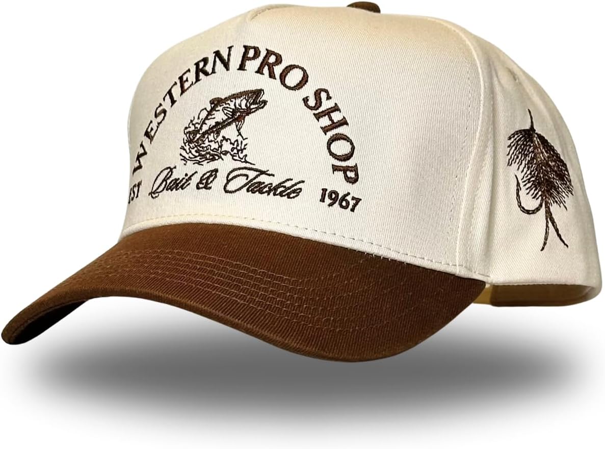 Vintage Western Trucker Hat for Men & Women - Camo Denim Style