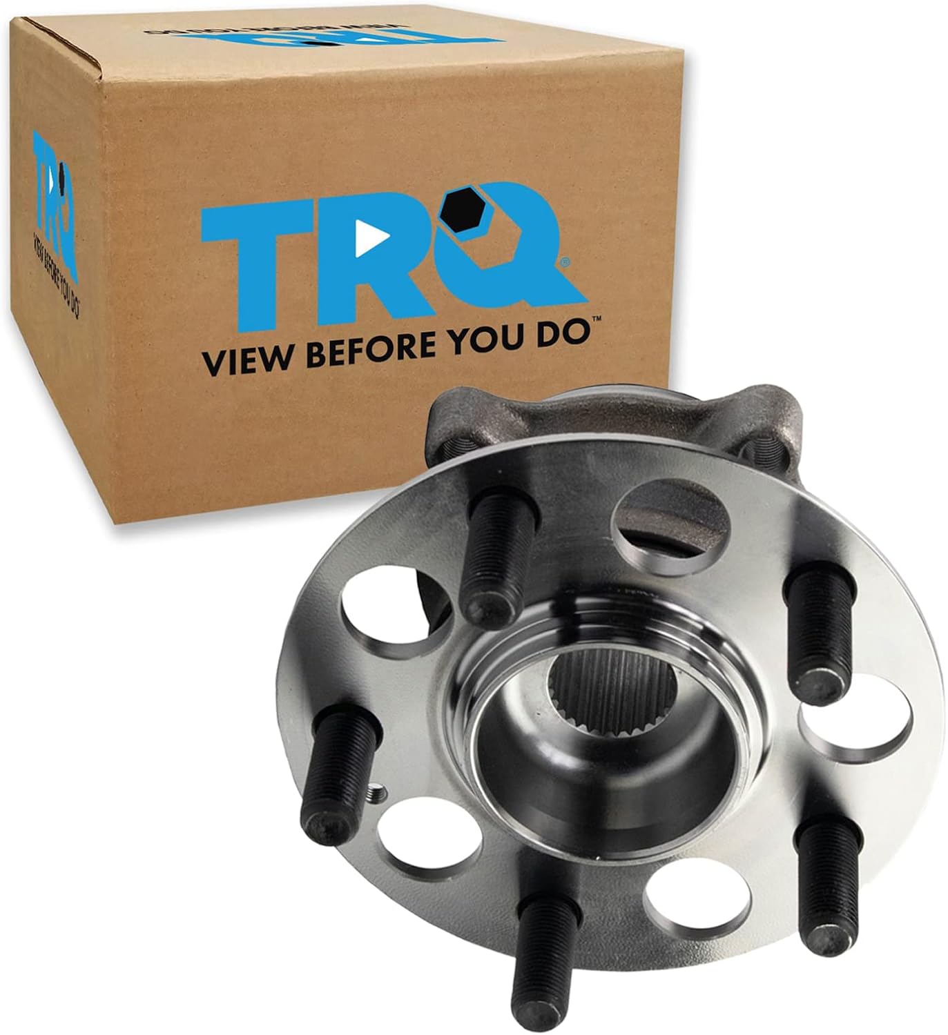 TRQ Rear Passenger Side Wheel Bearing & Hub Assembly for Honda