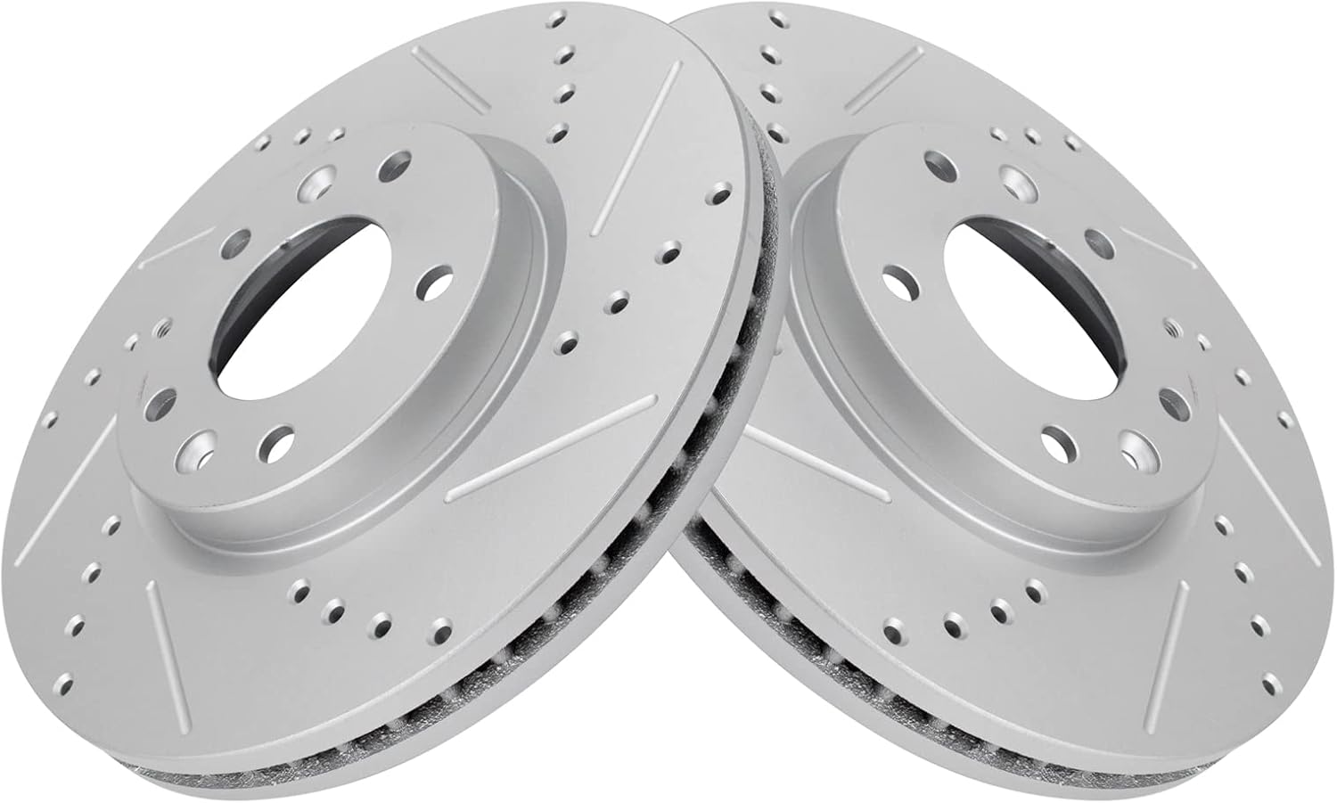 TRQ Front Performance Brake Rotors Set for Mazda CX-7