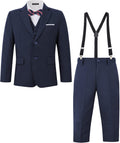 Boys Multiple Colour Formal Dress Suit 5 Piece Slim Fit - Smart Event