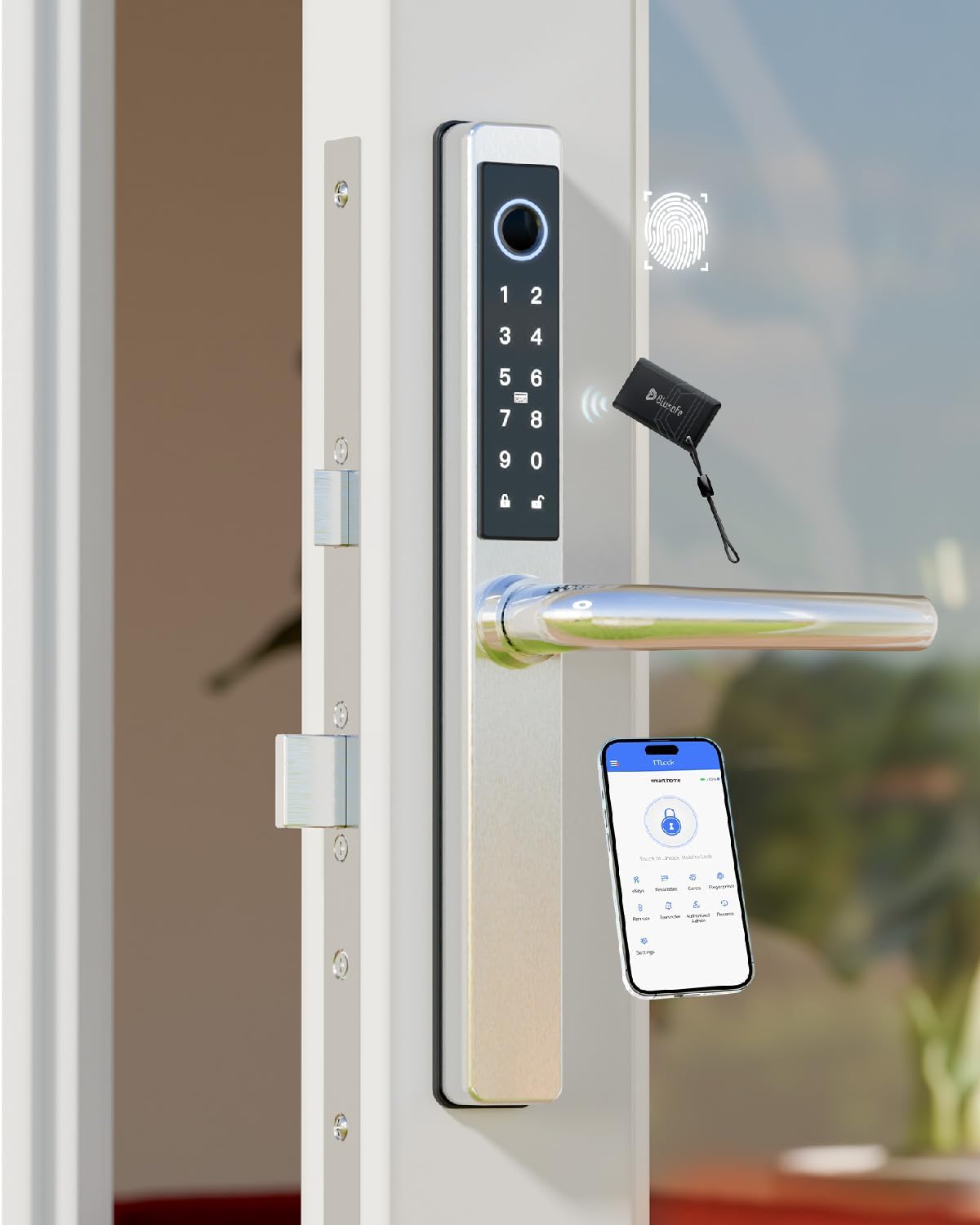 Fingerprint Door Lock with Keypad for Smart Home Security