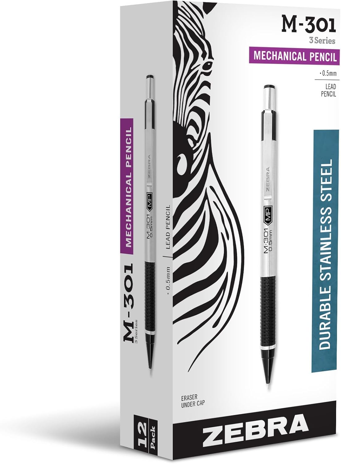 Zebra Pen M-301 Mechanical Pencil with Stainless Steel Barrel