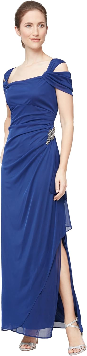 Elegant Cold Shoulder Dress for Mother of The Bride Events
