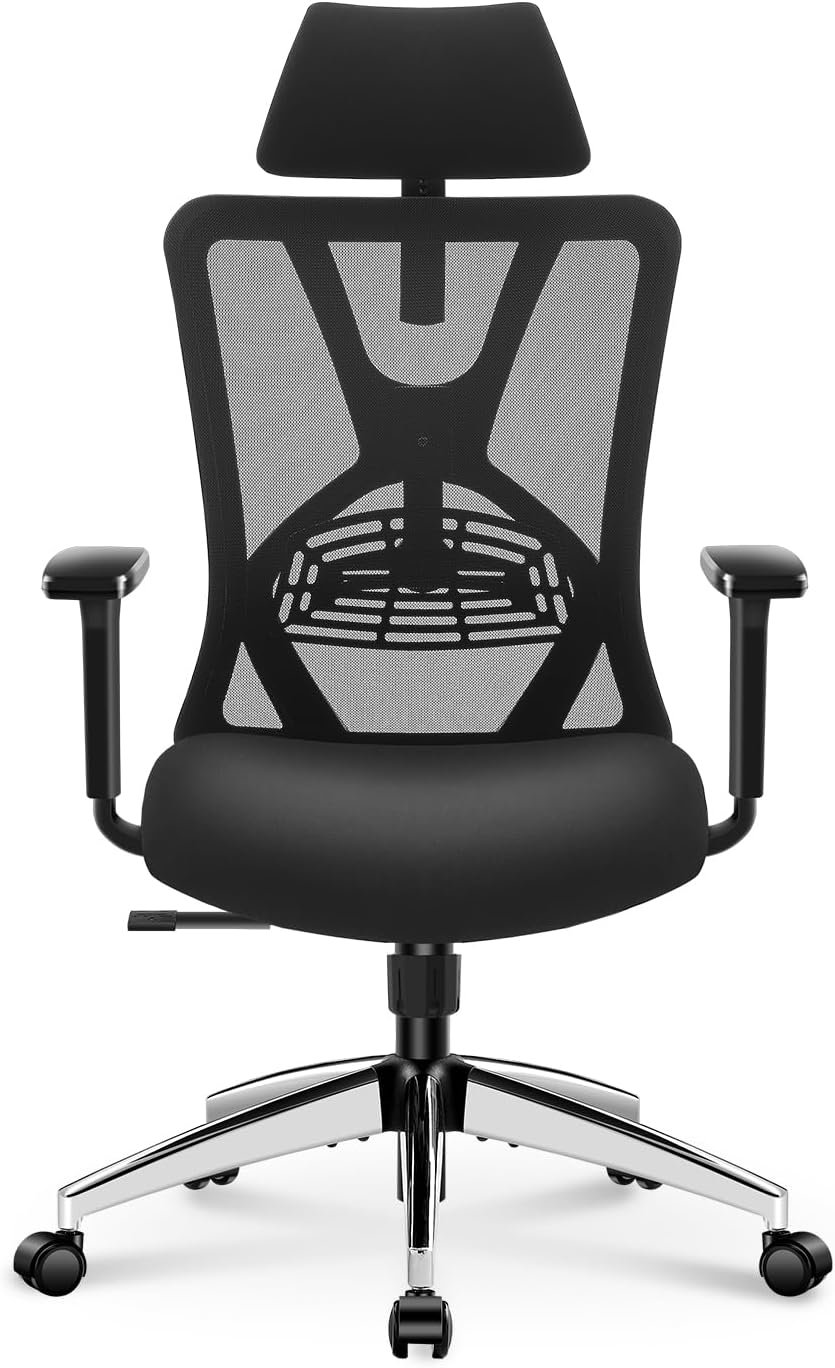 Ticova High Back Ergonomic Office Chair - Total Support & Comfort