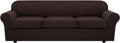 Stretch Sofa Slipcover 4 Piece for 3-Cushion Couch - Thick Jacquard