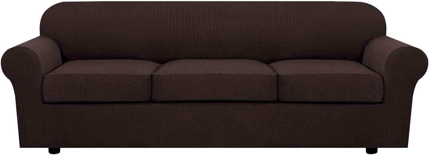 H.VERSAILTEX 4 Piece Stretch Sofa Covers for Large Sofas