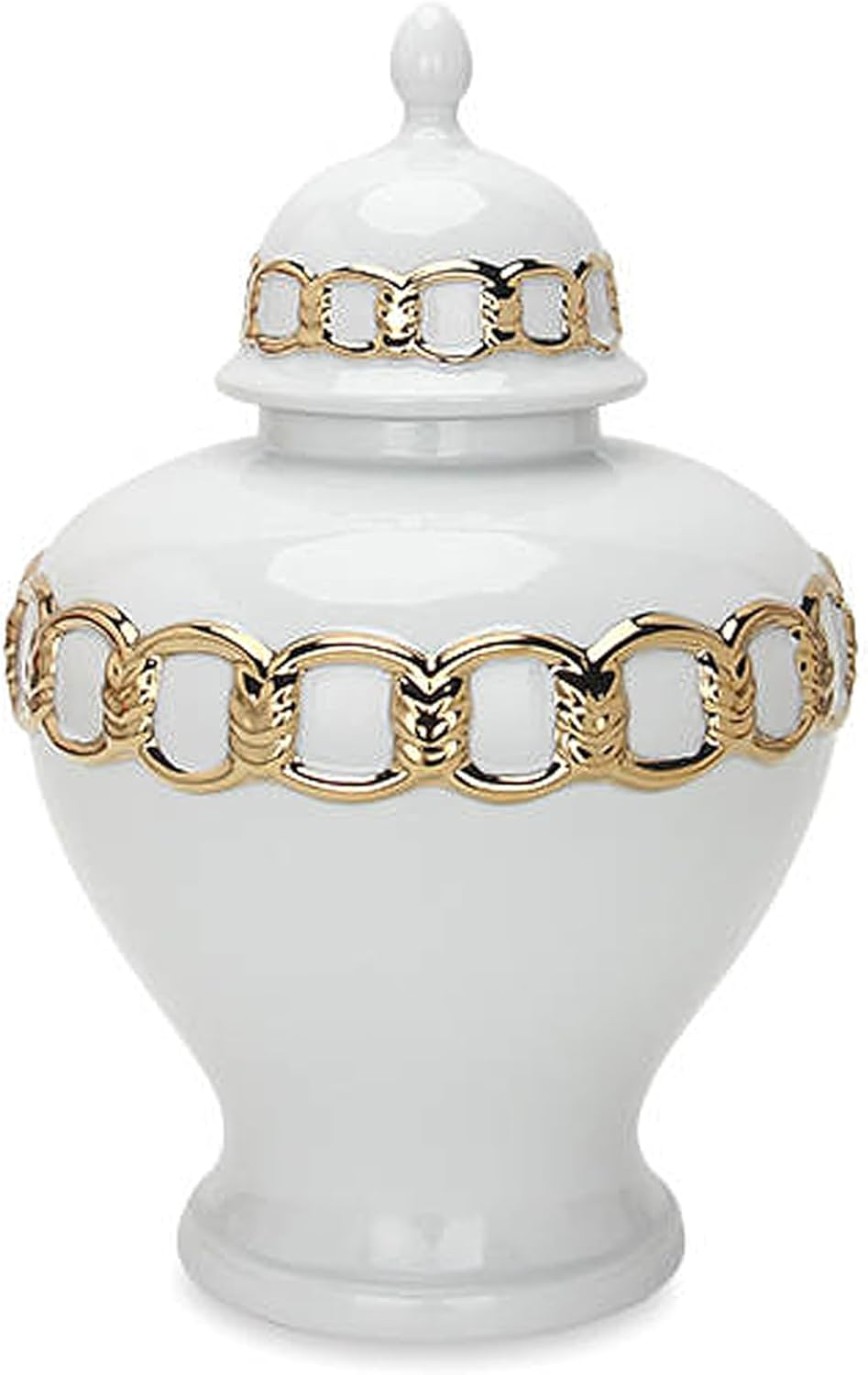 Artisan Crafted Ceramic Ginger Jar Urns for Modern Glam Decor