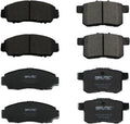 SIPAUTEC Front Rear Ceramic Disc Brake Pads Replacement - Quiet, Low