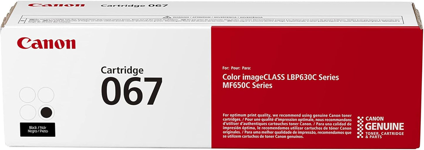 Canon Genuine 067 Black Toner Cartridge for LBP633Cdw Series