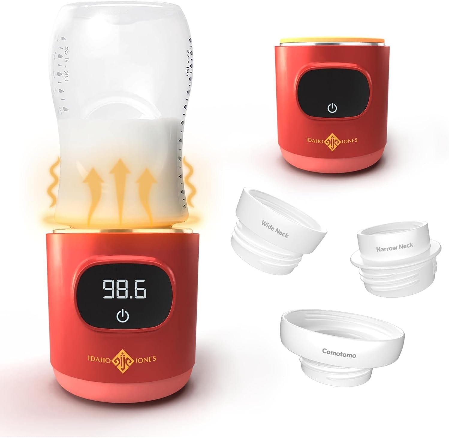 Portable Bottle Warmer - Travel-Friendly - Battery Powered - Fits Various Bottles - Idaho Jones