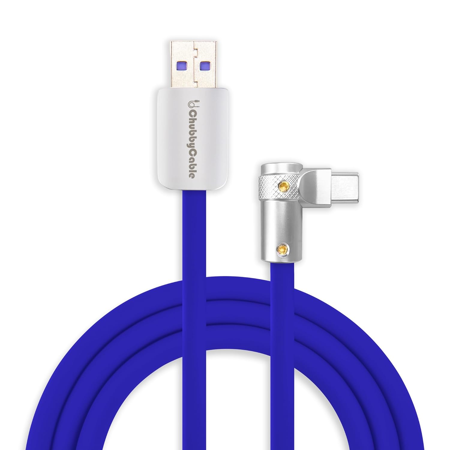 Chubbycable FlexElbow 90 Degree USB C Cable for Fast Charging