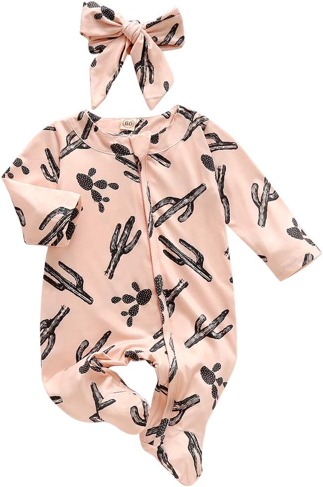 Cactus Footies Onesie for Newborns