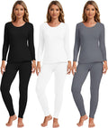 Patelai Women's Fleece Lined Thermal Underwear Set for Cozy Warmth