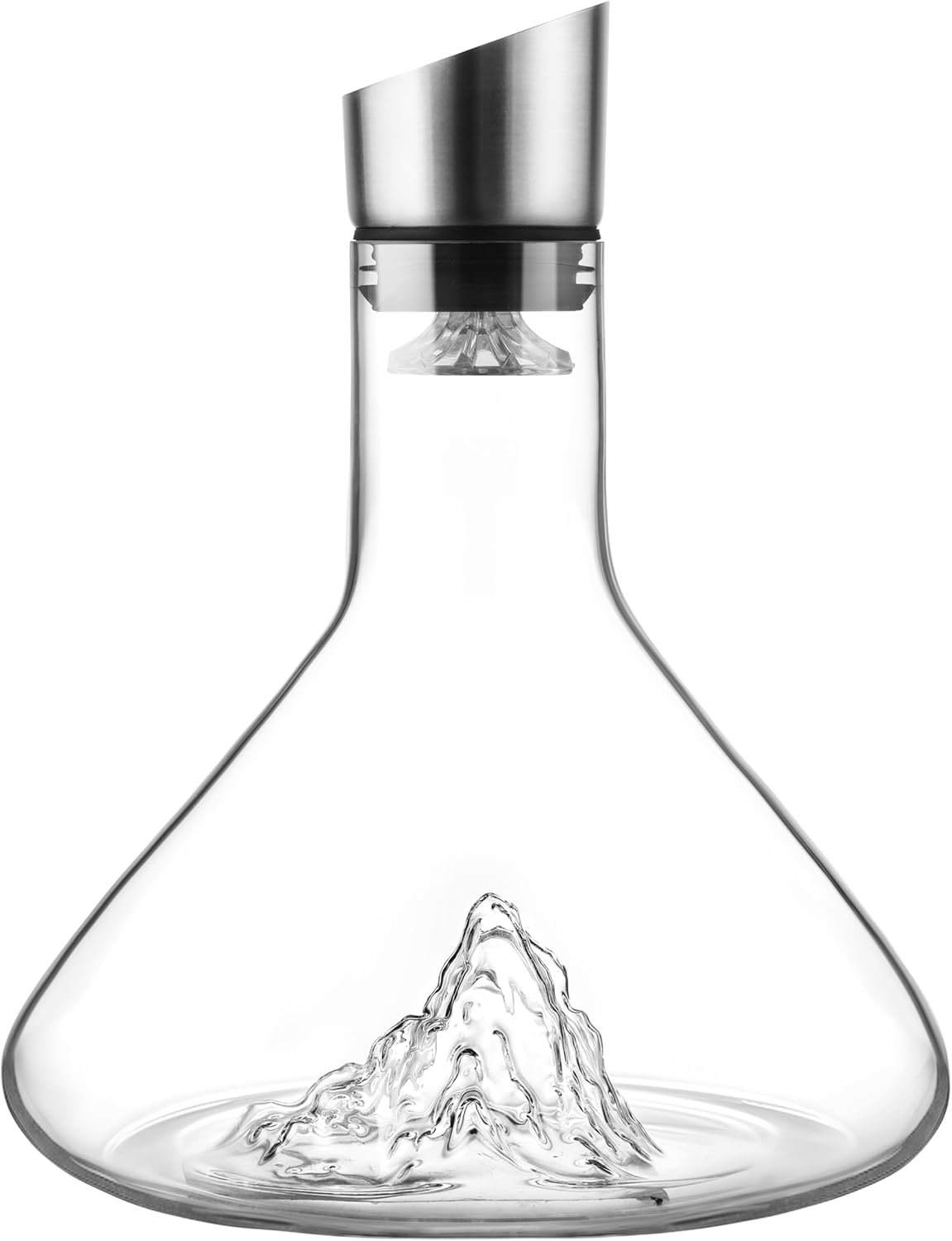 Wine Decanter with Stainless Steel Filtration for Perfect Aeration