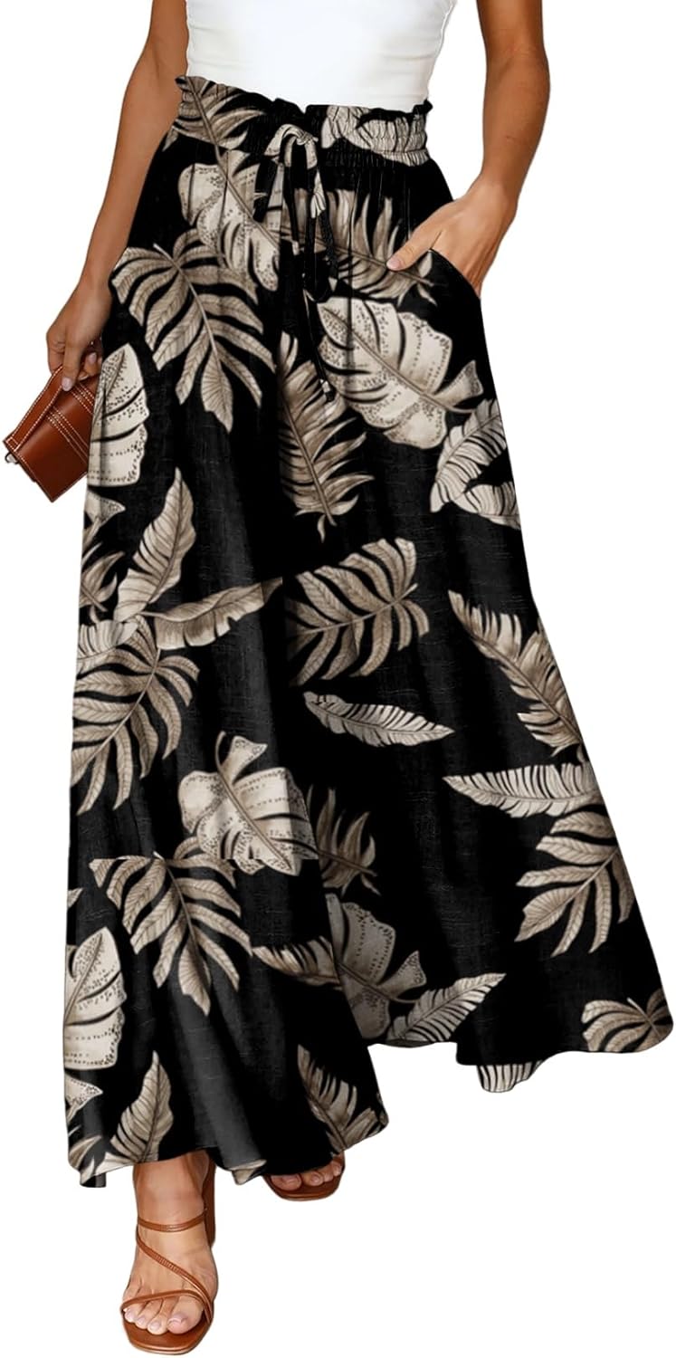 Dokotoo Casual Wide Leg Pants for Women with Pockets and Comfort