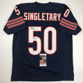 Autographed Mike Singletary HOF 98 Chicago Blue Football Jersey