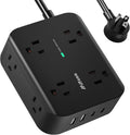 8 Outlet Surge Protector Power Strip - USB Charging Station by Mifaso
