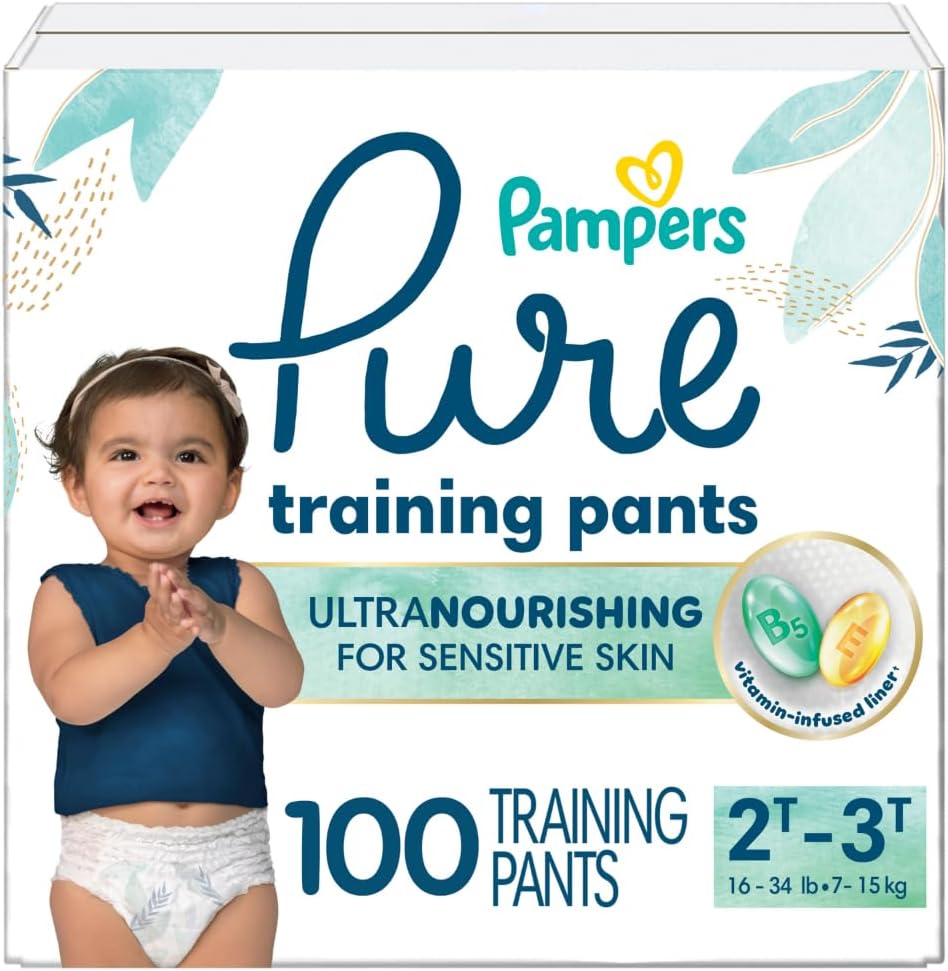 Pampers Pure Protection Training Underwear for Toddlers, Size 2T3T