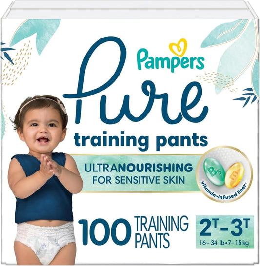 Pampers Pure Protection Training Underwear for Toddlers, Size 2T3T