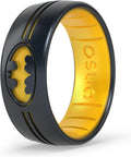 Enso Rings DC Comics Etched Silicone Ring - Comfortable and Breathable