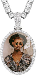 Customized Picture Necklace Personalized Photo Pendant - Custom Circle
