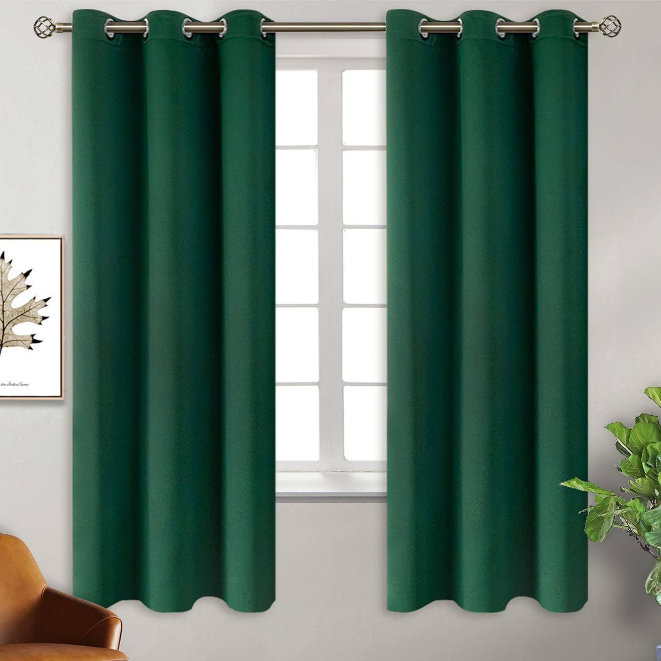 Blackout Curtains for Bedroom - Thermal Insulated Drapes Set