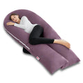 Meiz Pregnancy Pillow Cooling Silk Jersey Maternity Pillow - Extra