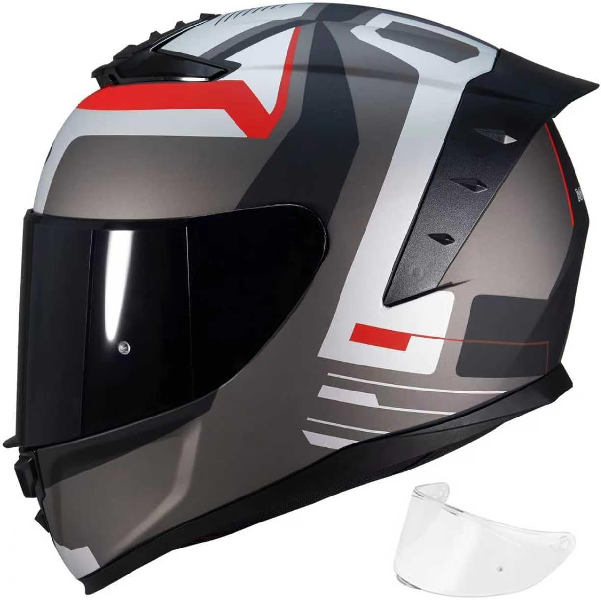 Full Face Motorcycle Helmet for Adults with DOT Approval