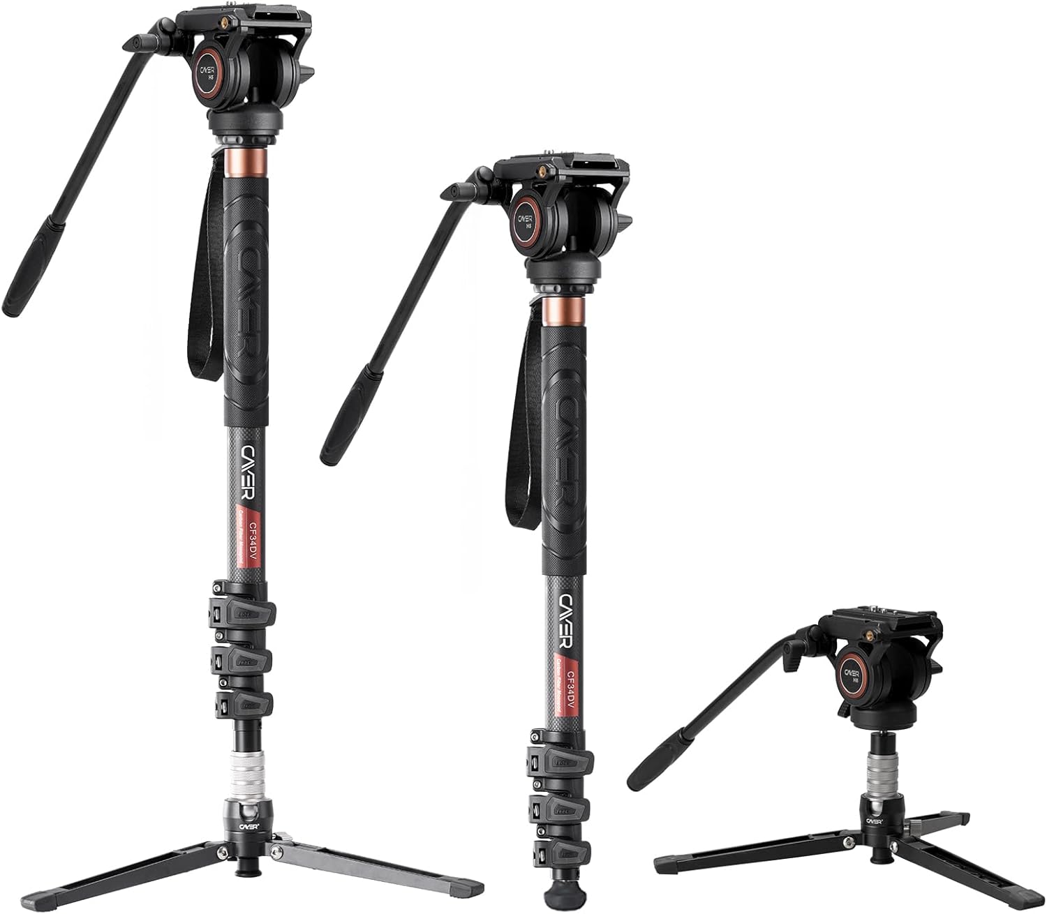 Cayer Monopod Camera Stand with Fluid Head for Versatile Shooting