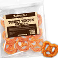 Natural Turkey Tendon Pretzel Chews for Medium Breeds Dogs