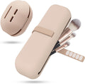 Silicone Makeup Brush & Beauty Blender Travel Holder - Khaki