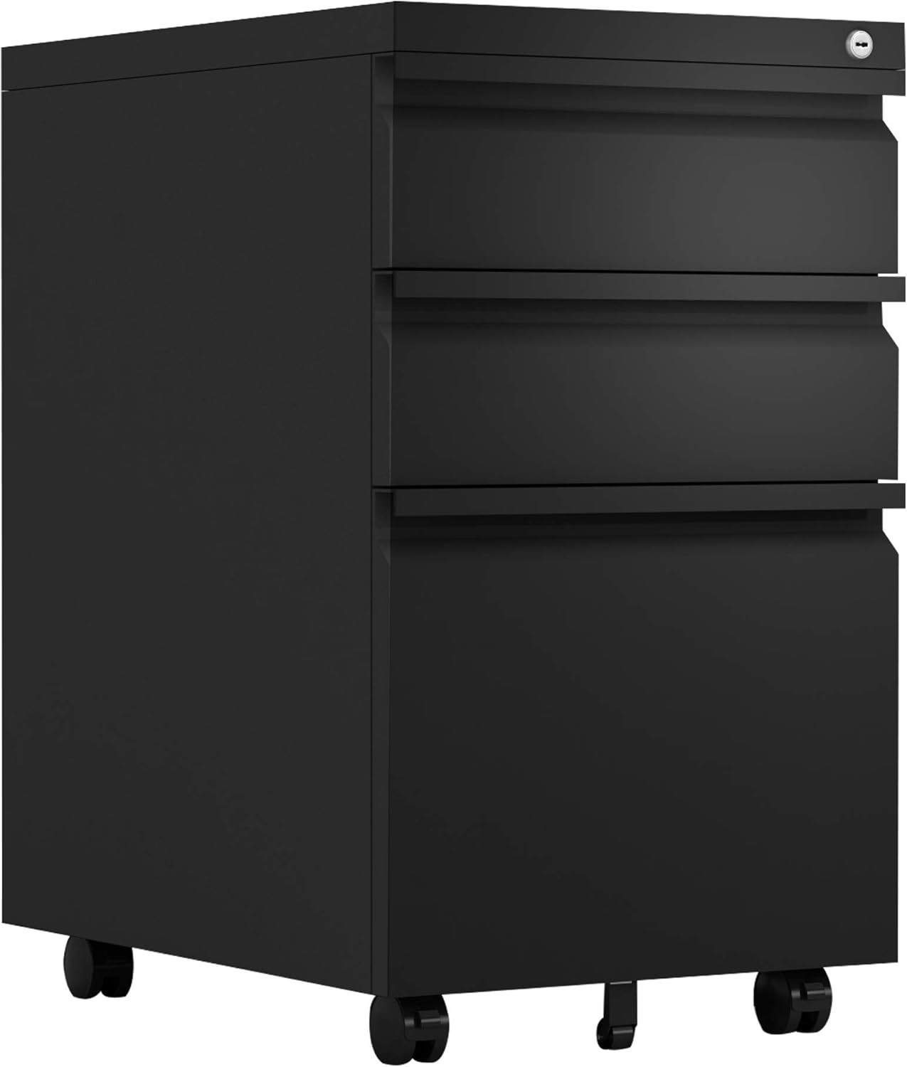 3 Drawer Mobile File Cabinet with Lock for Home Office Use