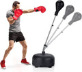 Goplus Punching Bag with Stand and Gloves - Adjustable Freestanding