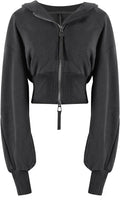 Cropped Zip Up Hoodie Women - Comfortable Stylish Crop Jacket