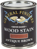 General Finishes Water Based Wood Stain 1 Quart, Antique Brown - Rich