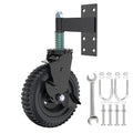 Gate Wheel with Brake 8 in Wheel Diameter - Heavy Duty Gate Caster