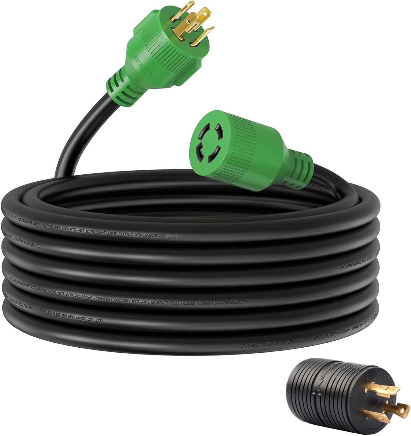 RVMATE 30 Amp Generator Cord 25 Feet for Safe Power Supply