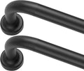 Blackout Wrap Around Curtain Rods 2 Pack - No Screw Disassembly - Adjustable Curved Rod