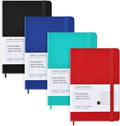 Pocket Notebook 4 Pack A6 Mini Notepads - Durable Hardcover Set