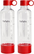 2 Pack 1L Reusable Soda Maker Bottles - BPA-free & Durable