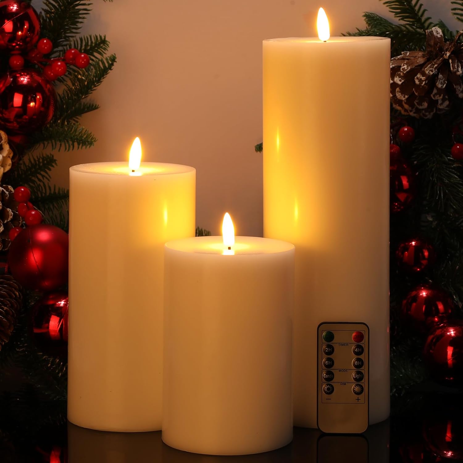 Retisee Flameless LED Candles for Fall Thanksgiving Decor