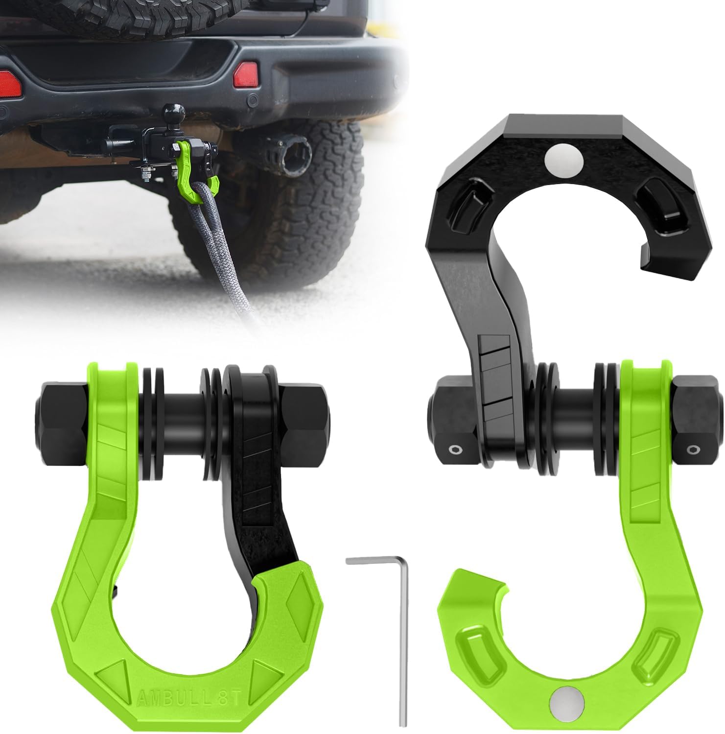 3/4in D Ring Separate Shackles for Heavy Duty Towing Needs