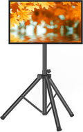 Tripod TV Stand for 23-75 in TVs - Portable Outdoor Tilt & Height