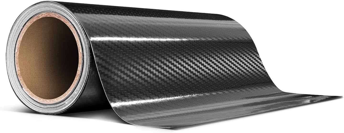 VViViD High Gloss Epoxy Black Carbon Fiber Vinyl Detailing Wrap