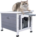GEGURI Outdoor Cat House Weatherproof Shelter - Elevated Floor