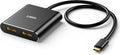 USB-C to Dual DisplayPort Splitter Adapter for 4K@60Hz Displays