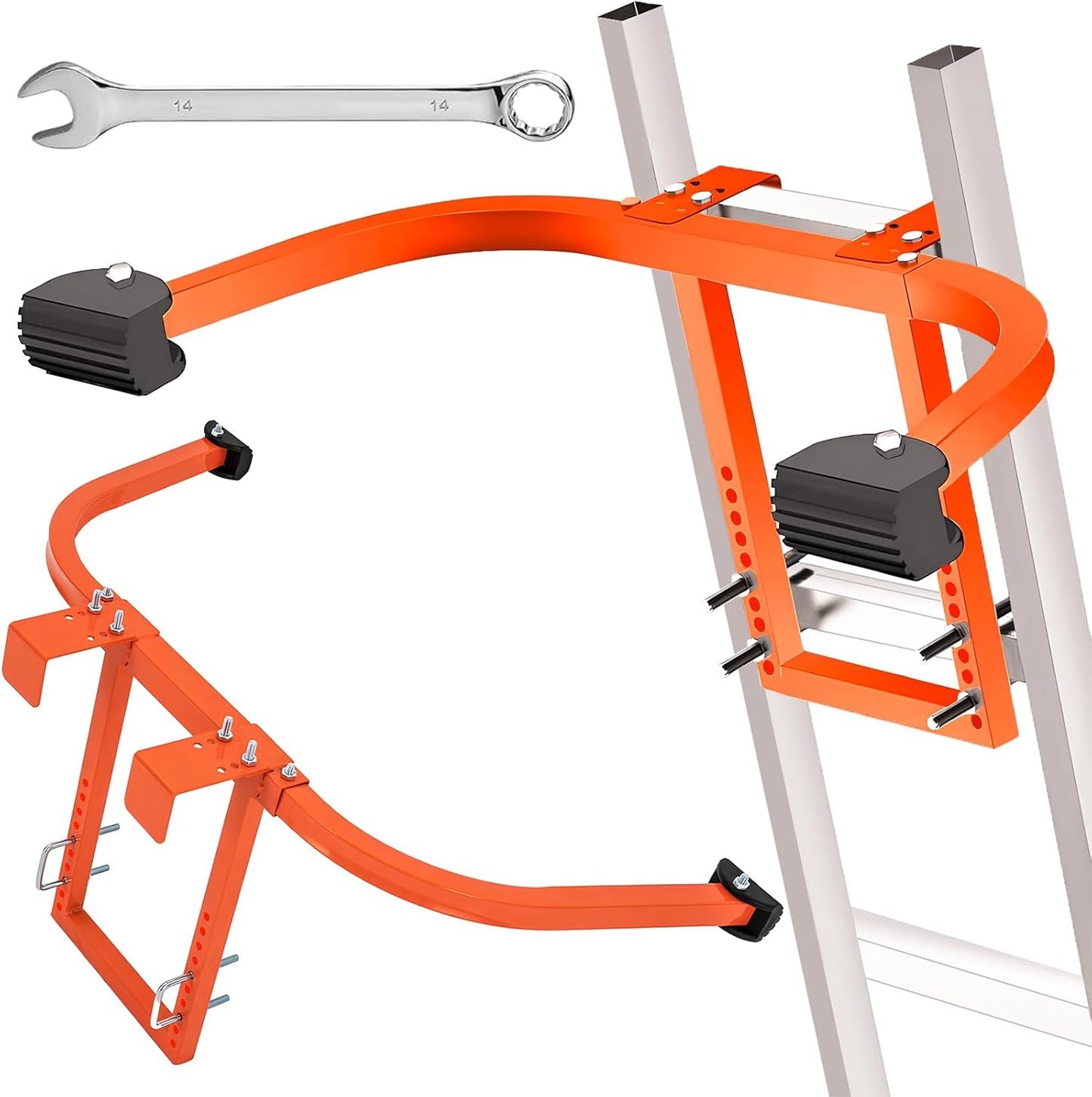 Heavy Duty Steel Ladder Stabilizer for Roof Gutter Safety