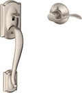 Schlage FE285 CAM 619 ACC LH Camelot Front Entry Handleset - Satin