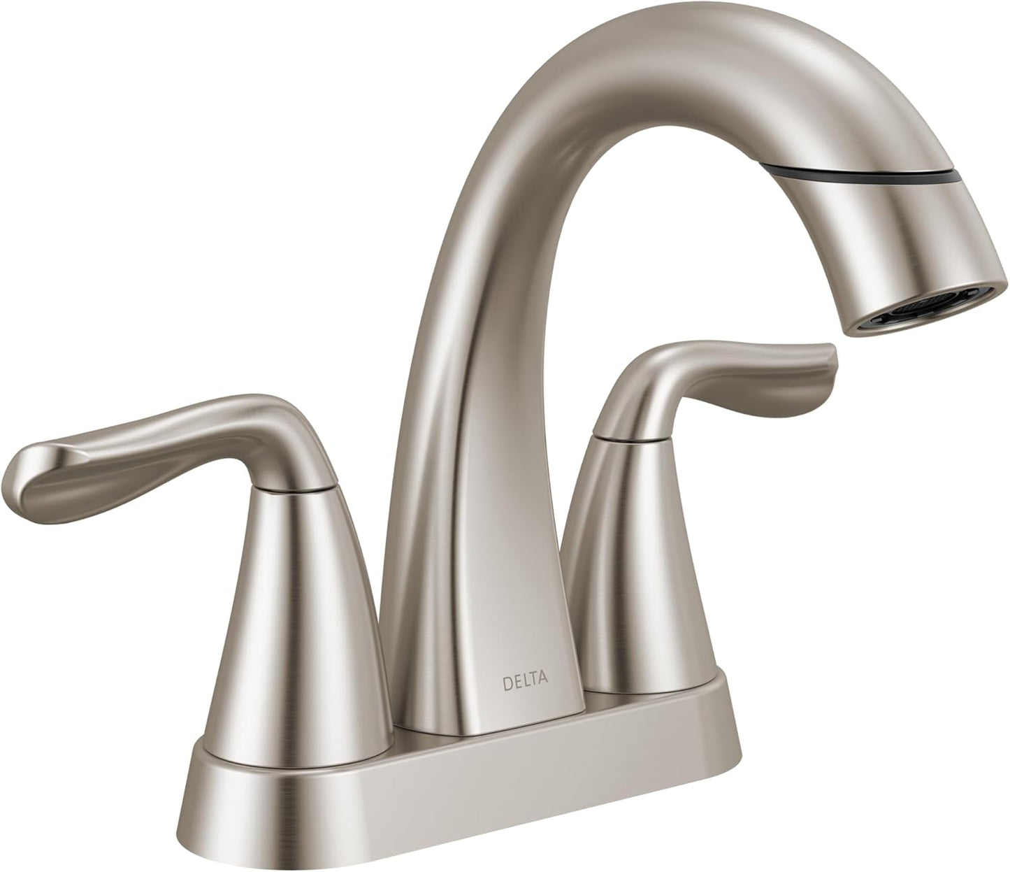 Delta Arvo Centerset Bathroom Faucet with Pull Down Sprayer